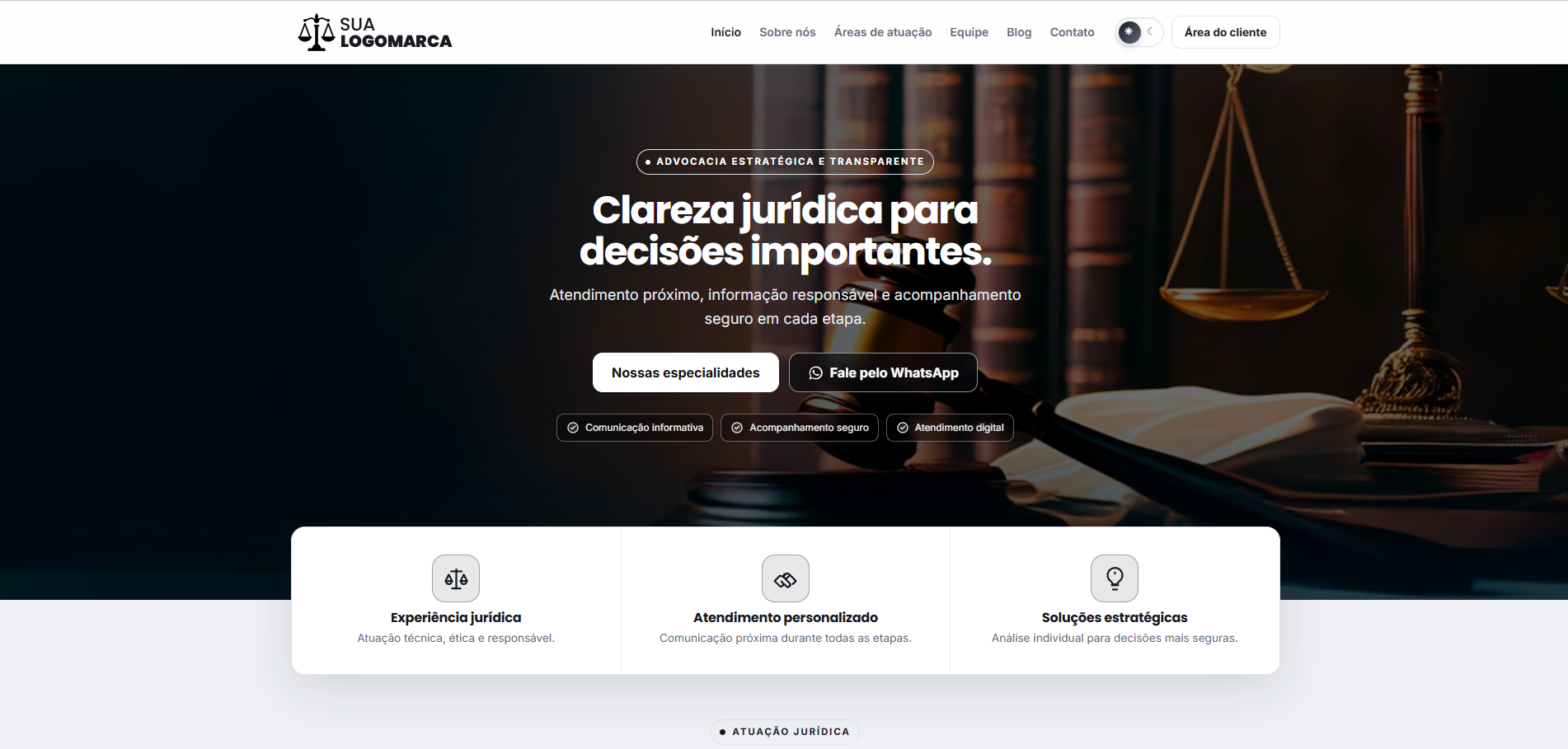 Landing Page para Advogados